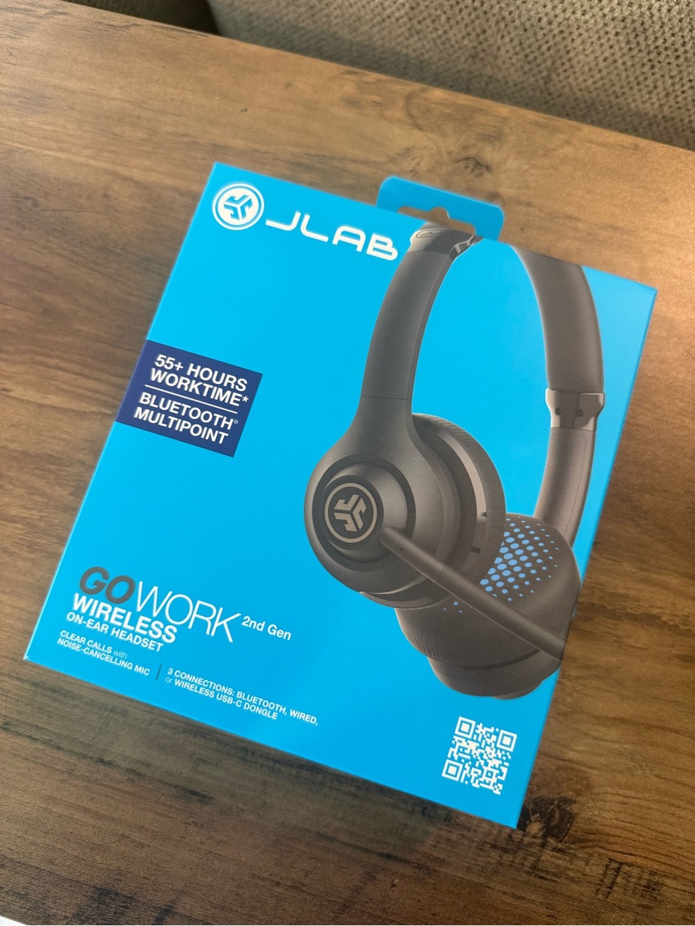 Go Work Wireless 2nd Gen Black On-Ear Headset JLab